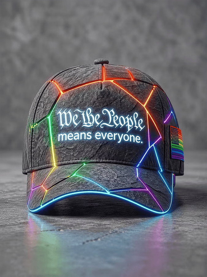 Unisex We The People Means Everyone Print Casual Hat