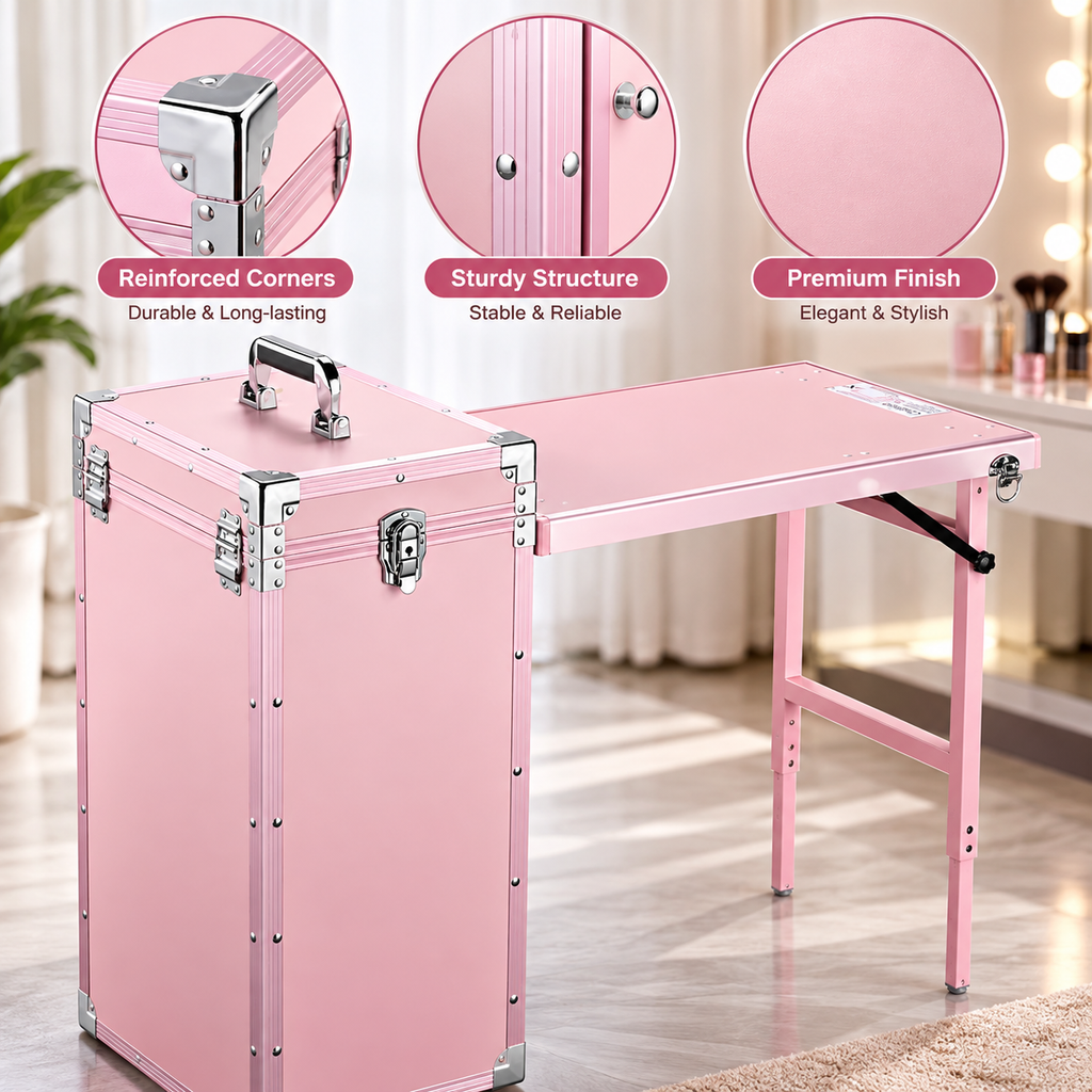 Rolling Manicure Table Makeup Station!