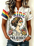 Women's Rainbow Moon Print Shirt
