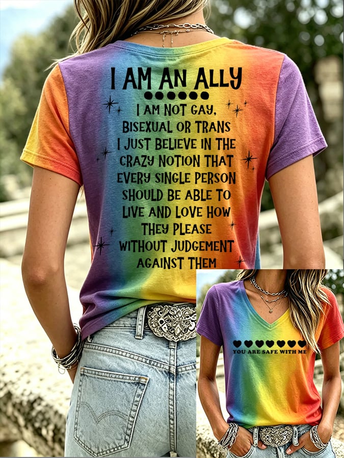 Women's LGBT Casual Printed T-shirt
