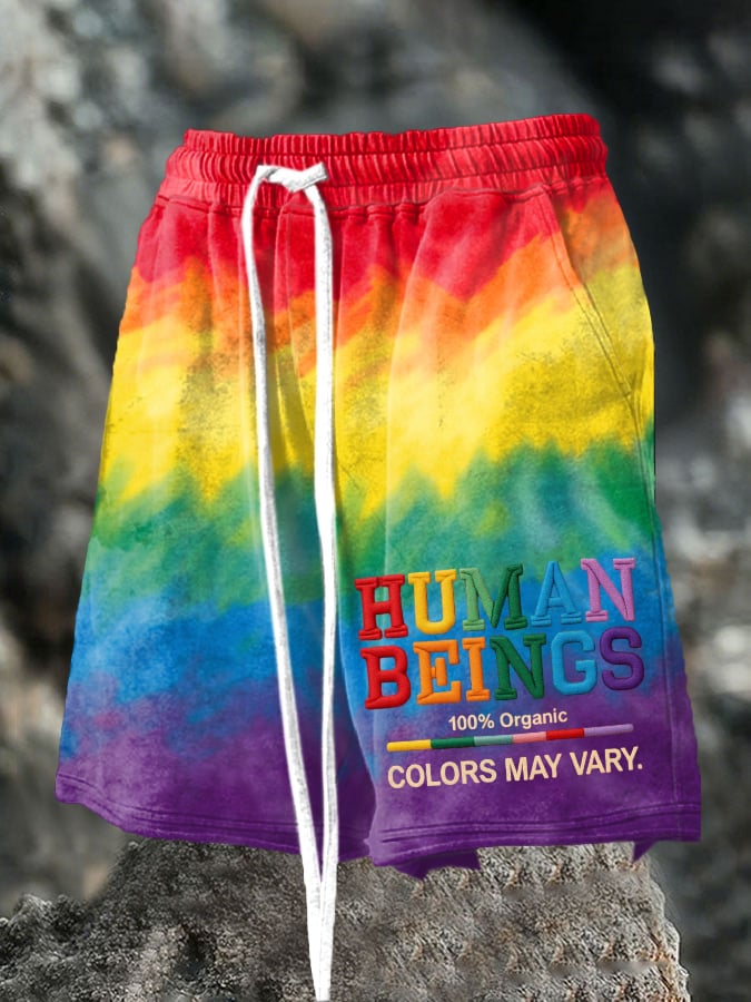 Men's Human Beings Colors May Vary Print Shorts