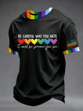 Men's Casual Gay Monthly Print Crew Neck T-Shirt