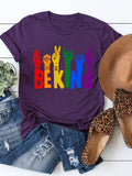 Women's LGBT Pride Rainbow Be Kind Cotton Tee