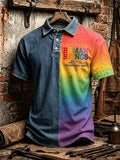Men's Human Beings Colors May Vary Print Polo Shirt