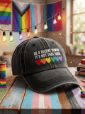 Unisex Be A Decent Human It's Not That Hard Printed Hat