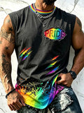 Men's LGBT Pride Rainbow Print Tank Top
