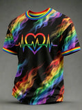 Men's Casual Pride Month Short-Sleeve T-Shirt
