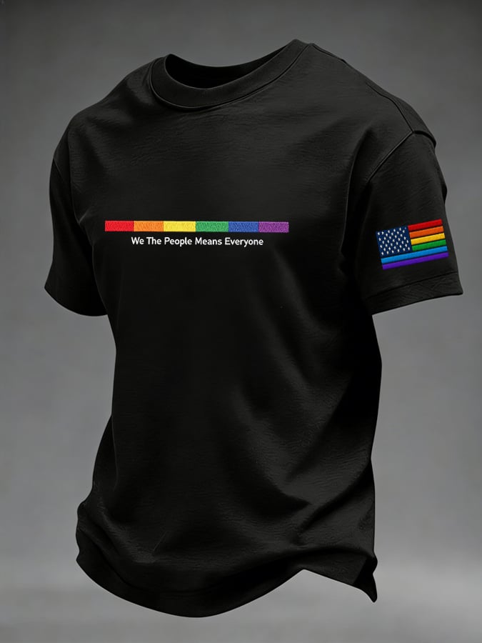 Men's Retro LGBT  Print Casual T-Shirt