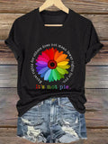 V-Neck Retro Equal Rights For Others Does Not Mean Fewer Rights For You. It's Not Pie Print T-Shirt