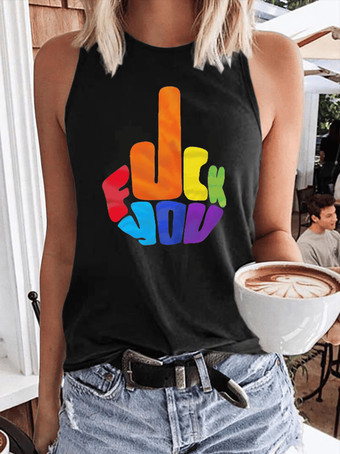 Women'S LGBT Pride Month Print Tank Top