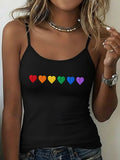 Women's More Pride Less Prejudice Print Casual Spaghetti Strap Top