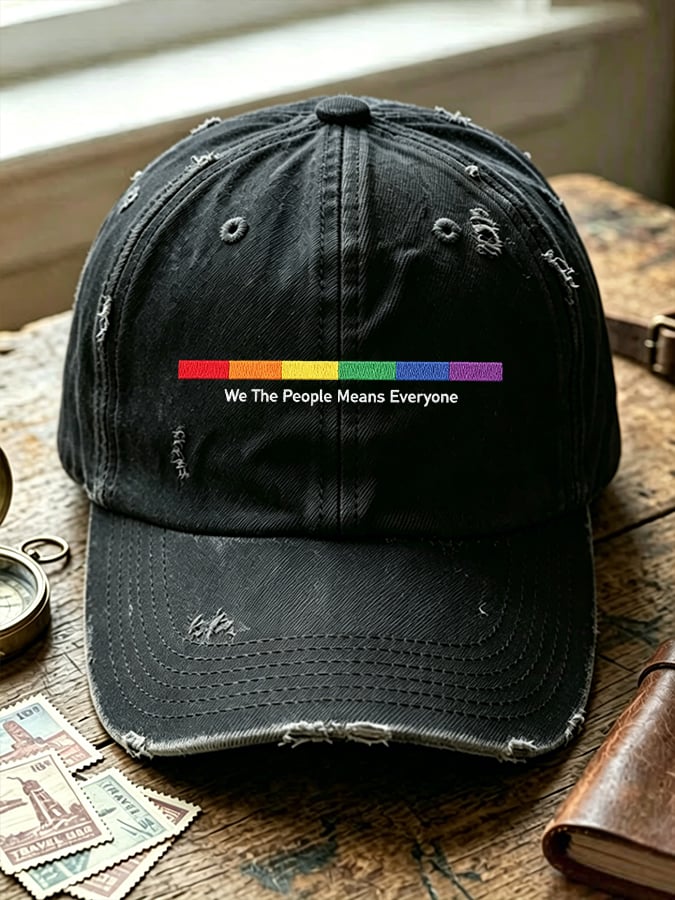 Unisex We The People Means Everyone LGBT  Print Casual Hat