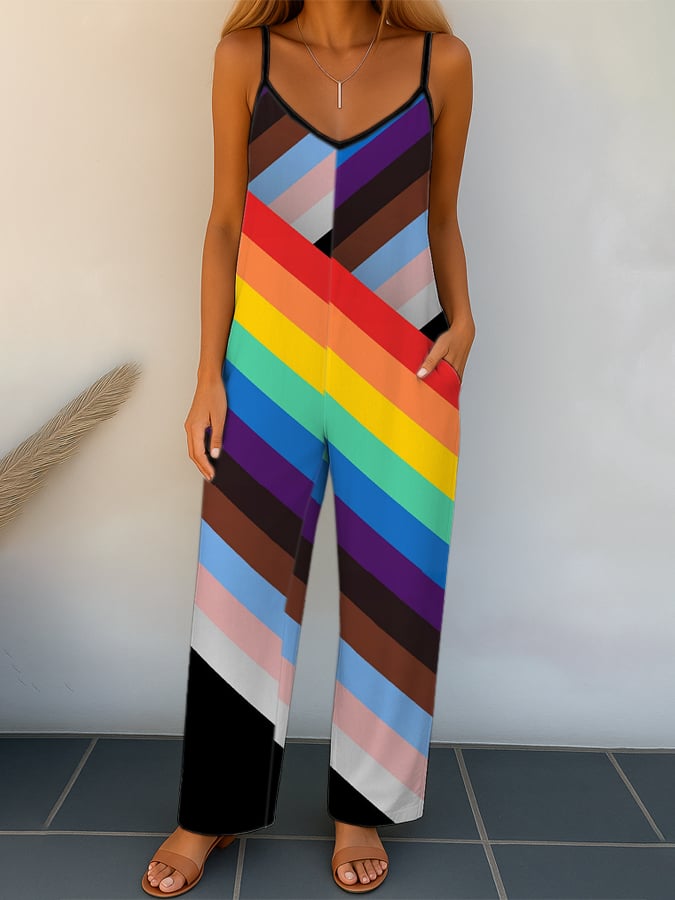 Women's LGBT Printed Jumpsuit
