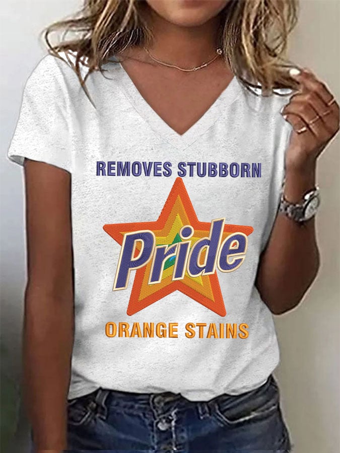 Women's Retro Pride LGBTQ Print Short Sleeve T-Shirt