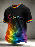 Men's Casual Pride Month Short-Sleeve T-Shirt