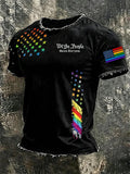 Men's  We The People Means Everyone LGBT Printed Casual T-Shirt