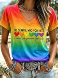 Women's LGBT Casual Printed T-shirt
