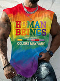 Men's Human Beings Colors May Vary Print Polo Shirt