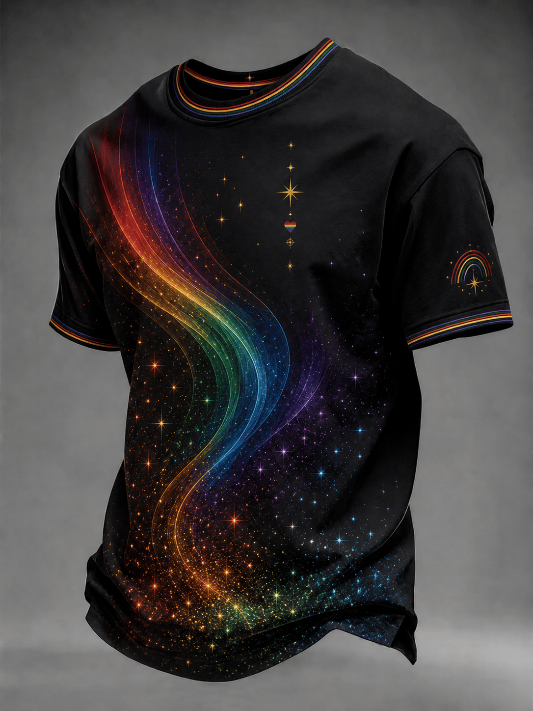 Men's Pride Month Printed Crew Neck T-Shirt