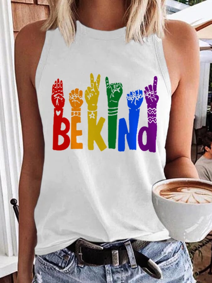Women's Rainbow Be Kind Vest
