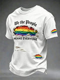 Men's We The People Means Everyone Print Casual T-shirt