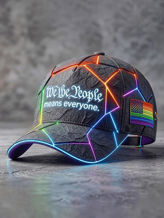 Unisex We The People Means Everyone Print Casual Hat