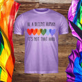 Retro We Be A Decent Human It's Not That Hard Print T-Shirt