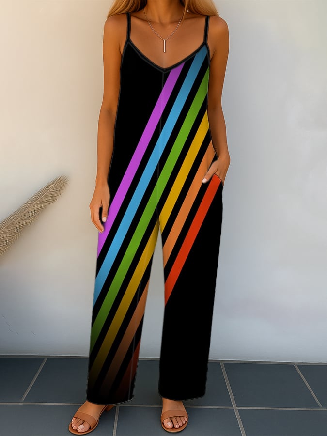 Women's LGBT Printed Jumpsuit