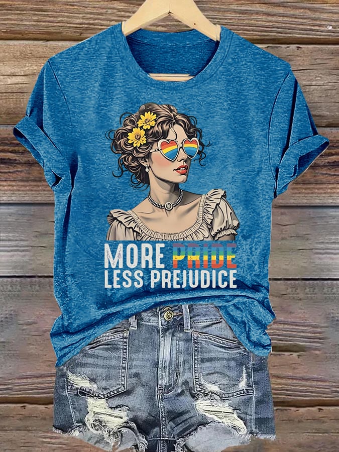 Women's More Pride Less Prejudice Print T-Shirt