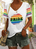 Women's Casual LGBT Pride Month Short Sleeve T-Shirt