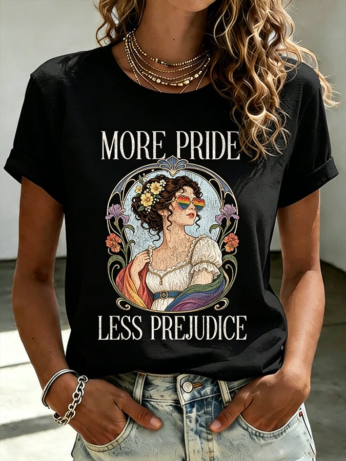 Women's More Pride Less Prejudice Print T-Shirt