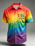 Men's Human Beings Colors May Vary Print Shirt