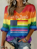 Women's LGBT: We The People Print T-Shirt