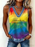 Women's Be Careful Who You Hate It Could Be Someone You Love Print Vest
