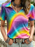 Women's Retro LGBT  Printed T-shirt