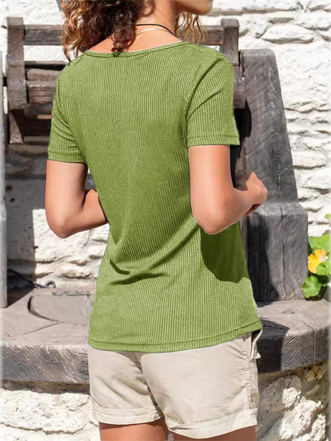 V-Neck Retro Be A Decent Human It's Not That Hard Zip-Up T-Shirt