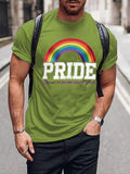 Men's Retro Retro Pride LGBTQ Print Short Sleeve T-Shirt
