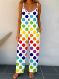 Women's LGBT Polka Dots Printed Jumpsuit