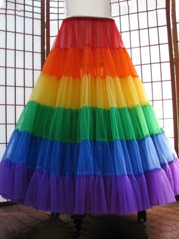 Rainbow Gay LGBTQ Puff Skirt