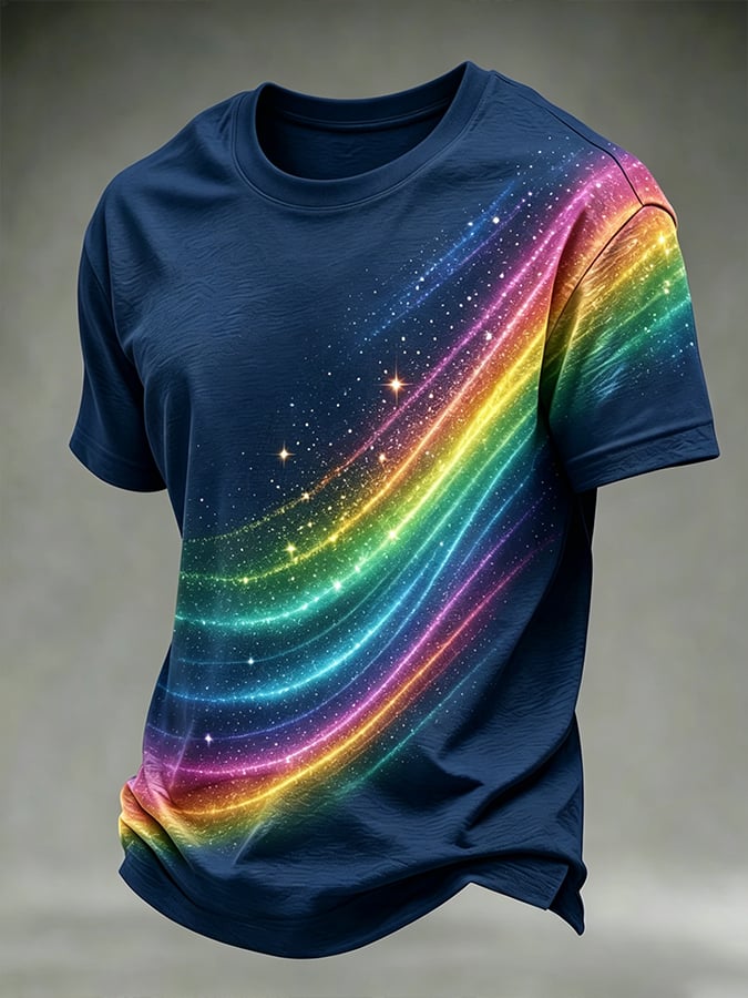 Men's Retro LGBT  Print Casual T-Shirt